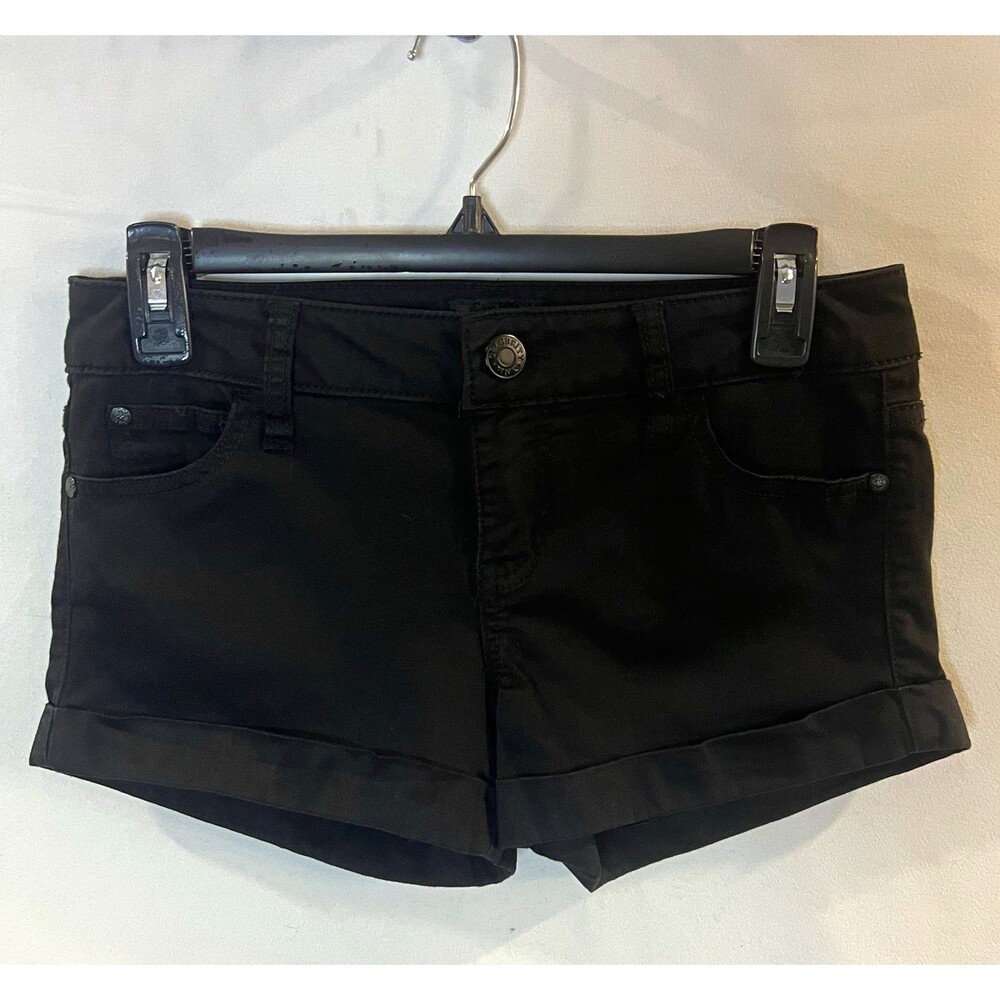 Celebrity Pink Women’s Shorts Black Denim Cuffed Stretch Size 3/26